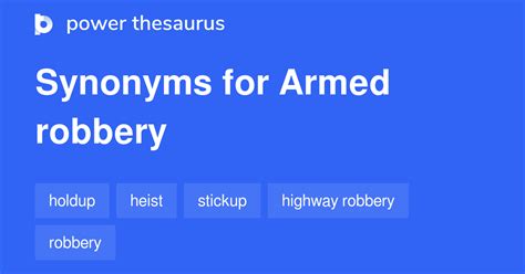 robbery synonym